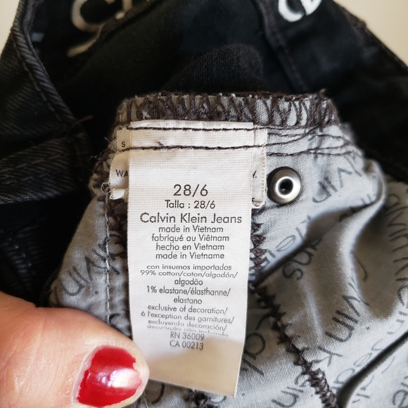 Calvin Klein Jeans High Rise Shape Boot Cut Black - Picture 7 of 7